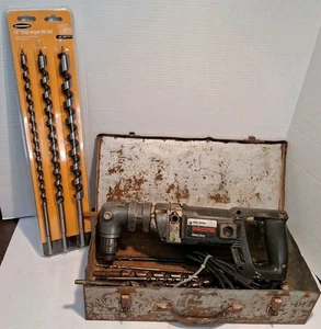 Black & Decker 1348 1/2" Right Angle Drill 120V 600RPM with Metal Case - Picture 1 of 7