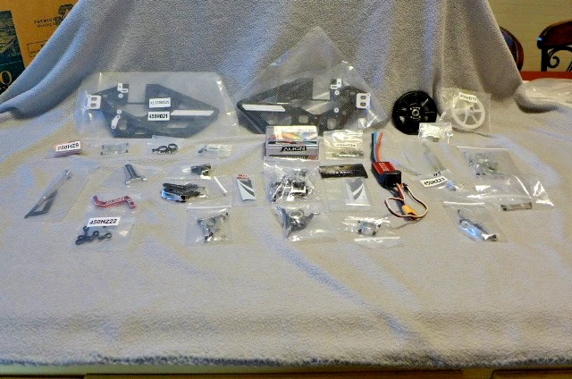 Align TRex 450L Dominator Various Parts Canopy, Main/Tail Rotor Assembly ETC... - Image 1 of 4