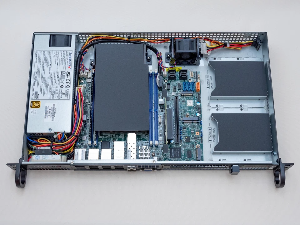 Supermicro 5019D-FN8TP Xeon D-2146NT 8-Core 10GbE Server X11SDV-8C-TP8F + 32GB - Image 1 of 1