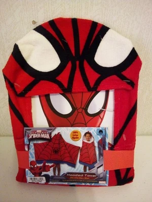 Toalla con capucha Marvel Ultimate Spider-Man para niños 22" x 51" Foto 1 de 3