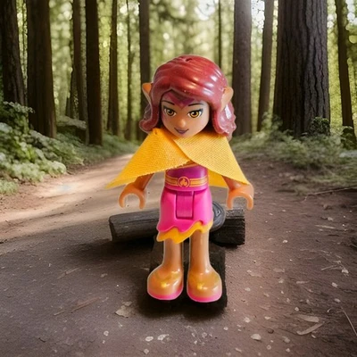 LEGO Elfos Azari Firedancer Minifigura Granate con Capa Dorada 411185 elf036 Foto 1 de 4