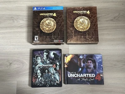 Uncharted 4: A Thief's End Special Steelbook Edition (PlayStation 4 PS4) CIB - Image 1 of 4