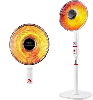 NEGOZIO MATTO SRLS Stufa Piantana a Carbonio 900W Bianco o Nero Oscillante 2 Livelli pavimento gira