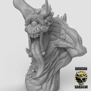 Plague Demon Bust Resin 3D Models for Dungeons & Dragons & Board RPGs - Picture 1 of 1