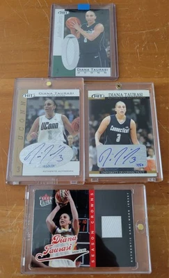 2004 Sage Hit Diana Taurasi Autos & Jersey plus 2004 Fleer Ultra RC Jersey /500 - Image 1 of 4