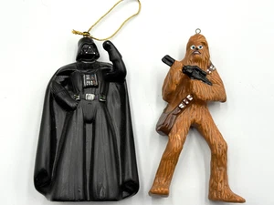 Star Wars Ceramic Christmas Holiday Ornaments Set of 2 Bundle - Picture 1 of 7