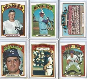 1972 Topps Baseball 10 Card Lot High #s NEAR MINT *Original Owner* - Picture 1 of 2