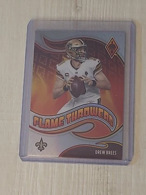 Drew Brees 2021 Panini Phoenix Football No. FT-30 Flame Throwers  - Image 1 of 2