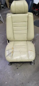 1986-1991 Mercedes W126 560SEC Front Seat Tan/Beige Pass RIGHT - Picture 1 of 7