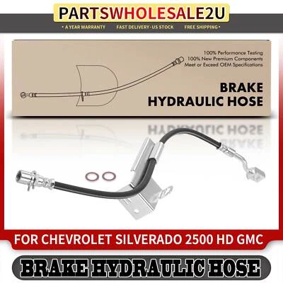 Manguera hidráulica de freno delantero izquierdo para Chevrolet Silverado 2500 GMC Sierra 3500 HD Foto 1 de 4