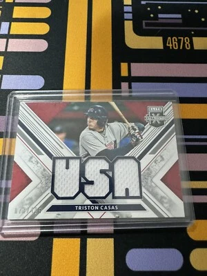Triston Casas 2019 Panini Elite Extra Edition USA Baseball Jersey Relic #D /499 - Image 1 of 3