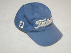 TITLEST FJ BLUE WHITE STRAP BACK GOLF CAP HAT COTTON TWILL EMBROIDERED ONE SIZE