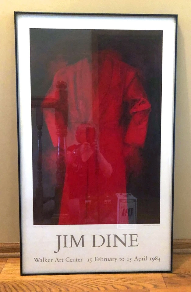吉姆·迪恩 24x40 打印红雀 1976 年沃克艺术中心展览海报 1984 — 第 1/1 张图片