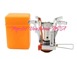 Portable Camping Stove Backpacking Hiking Pocket Mini Camp Stove Ultralight Hike - Picture 1 of 4