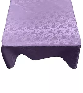 Square Tablecloth Roses Jacquard Satin (58" Inches) - Picture 1 of 41