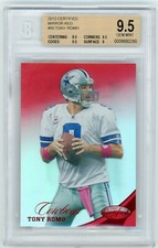 TONY ROMO 2012 Panini Certified Mirror Red #85 206/250 BGS 9.5 Gem Mint Pop 1