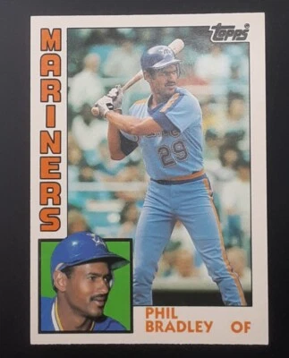 1984 Topps Baseball #15 - Phil Bradley XRC - Seattle Mariners set break - Image 1 of 2