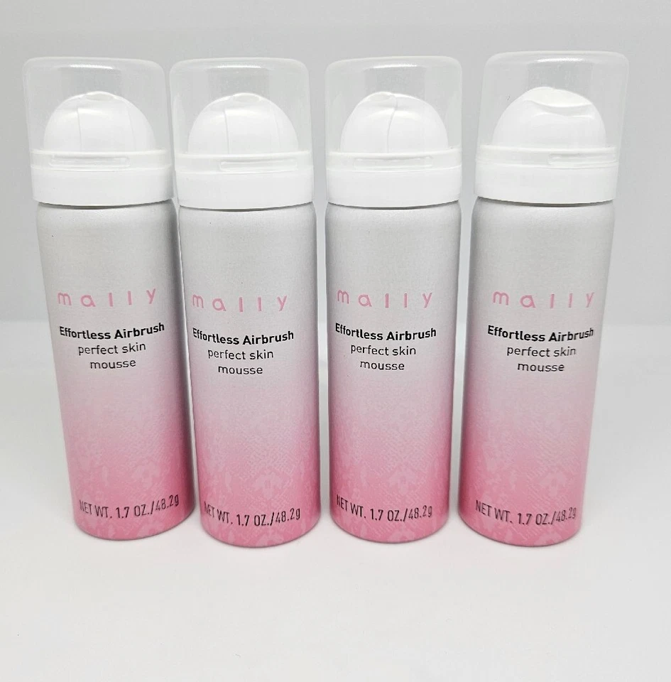 Mally Effortless Airbrush Perfect Skin Mousse Foundation MEDIUM 1.7oz (LOT OF 4) - Image 1 of 2