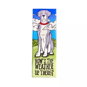 Merle Great Dane Magnet Funny Cartoon Dog Portrait Gift Collectible Home Decor - Picture 1 of 12