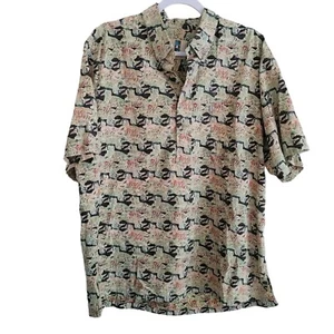 Kahala Hawaiian Popover Shirt Men's Size XL Duck Print Tropical Cotton USA Made - Picture 1 of 9