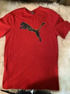 Red Puma Shirt Size 18/20 With Free Socks Size 10-13. - Picture 1 of 6