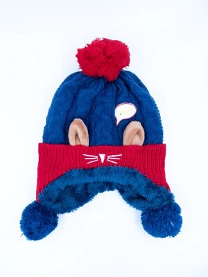 Sombrero de invierno para niños pequeños niños con orejas largas color para suite niños y niñas  Foto 1 de 4