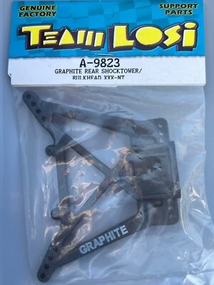 Team Losi A-9823 Losa9823 A9823 XXX-NT Graphite Rear Shocktower Bulkhead Vintage - Bild 1 von 3
