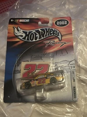 Ward Burton #22 Hot Wheels NASCAR 2002 1:24 Scale Caterpillar Car - Image 1 of 3