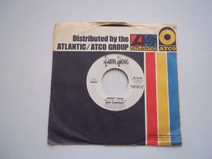 BAD COMPANY Honey Child (Mono / Stereo) (PROMO) 45 RPM 7" Record 1976 Swan Song - Picture 1 of 6