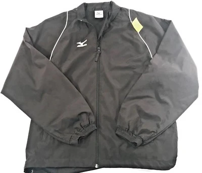 CHAQUETA MIZUNO Mujer Pequeña GOLF TENIS VENTILADA NEGRA CON ACENTO BLANCO 💗COMO NUEVA💗 Foto 1 de 4