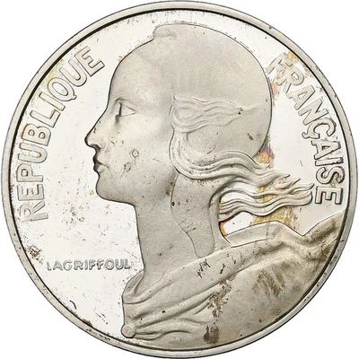 [#1288119] Francia, 20 céntimos, Marianne, 1977, Monnaie de Paris, prueba, Piéfort Foto 1 de 2
