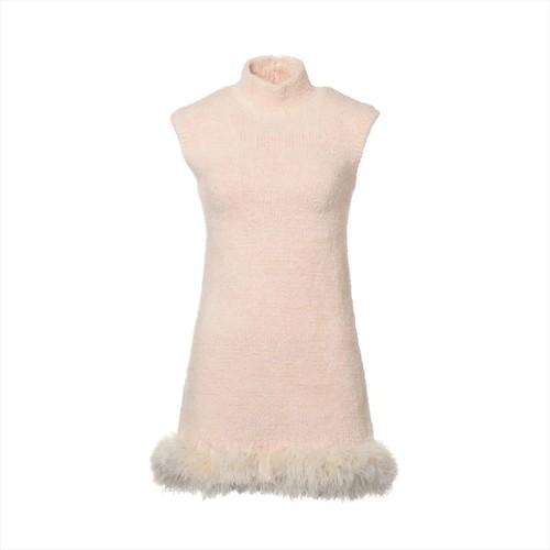 Prada 24 anni abito smanicato cotone e nylon 36 donna rosa 23A13