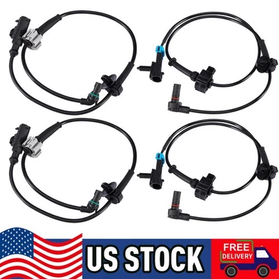 Fits Chevy Silverado 1500 GMC,Sierra 1500 4x Front & Rear ABS Wheel Speed Sensor Foto 1 de 4