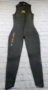 Xterra MENS M/L Vortex 4 Black Yellow Sleeveless One Piece Scuba Wetsuit USA - Picture 1 of 19