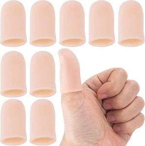 Joez Wonderful 10 Stück Gel Fingerbetten, Silikon [10 Stück] klein, hautfarben  - Bild 1 von 6