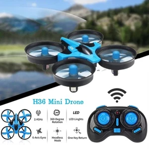 Mini dron anticolisión H36 RC de 6 ejes modo sin cabeza helicóptero decoración del hogar - Imagen 1 de 14