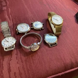 Wristwatch Bundle Men’s/Women’s Timex/Indiglo Lot Of 6  Watches - Picture 1 of 2