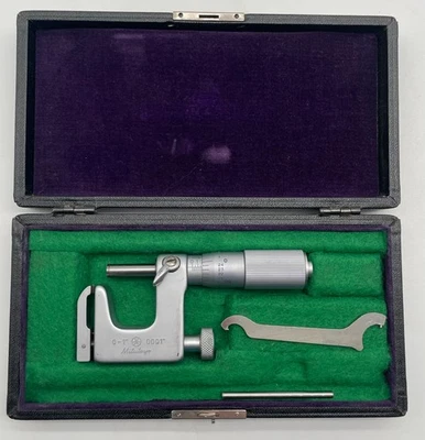 Mitutoyo 117-107 Micrómetro Universal de Yunque Intercambiable 0-1” .0001” Foto 1 de 4