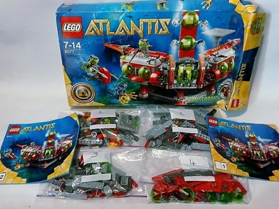 LEGO Atlantis Exploration HQ 8077 With Mini figures Instructions & Damaged Box - Image 1 of 4