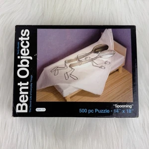 Neue gebogene Objekte 500-teiliges Puzzle "Spooning" von Terry Border 14" x 18" Alter 13+ - Bild 1 von 8