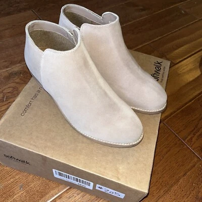 Softwalk Rocklin камень замши женщин Sz 8,5 W ботинки новый в коробке - Изображение 1 из 4