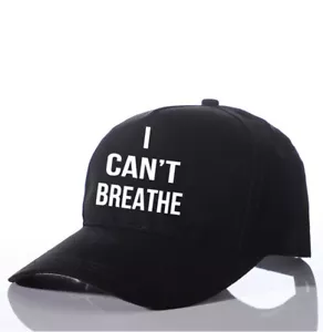 NEU I Cant Breathe Black Lives Matter BLM verstellbare Kappe Mütze - schwarz - Bild 1 von 6