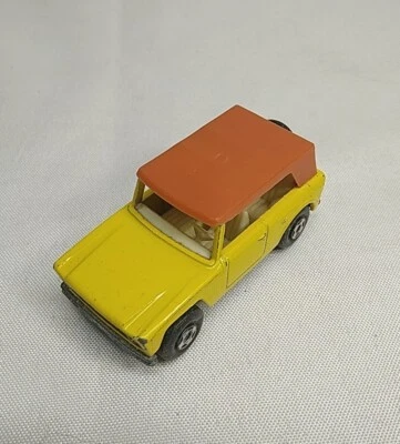 Vintage Matchbox Car 1969 Superfast Lesney England #18 Yellow Field Car Jeep - Image 1 of 4