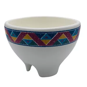 Vintage Pueblo Treasure Craft Footed Salsa Bowl Made In USA Dip Dish Southwest - Picture 1 of 9