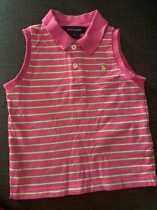 Girl Tope Ralph Layreb Summer Stripe Size 5 Girl - Picture 1 of 5