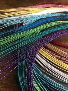 Mizuhiki cords 100 pcs! (10 colors, 10 pieces each) sparkle mizuhiki - Picture 1 of 5
