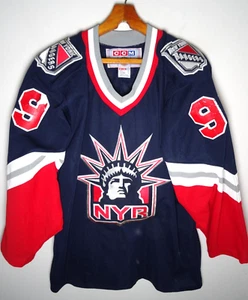 Vintage New York Rangers Jersey Medium 90s CCM Wayne Gretzky Sewn NHL Hockey - Picture 1 of 8