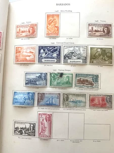 1948-50 BARBADOS, MINT&US,KGVI SELECTION CAT £75 BRITISH COMMONWEALTH COLLECTION - Bild 1 von 1