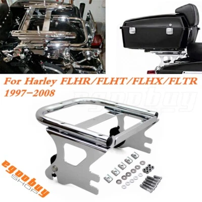 For Harley Road King Street Electra Glide Tour-Pak Detachable Rear Luggage Rack  — 第 1/4 张图片