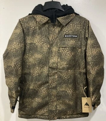 Burton B Uproar JK Cobra Camo Boys Youth Size XS NWT $170 Ski Snow Board Jacket - Image 1 of 4